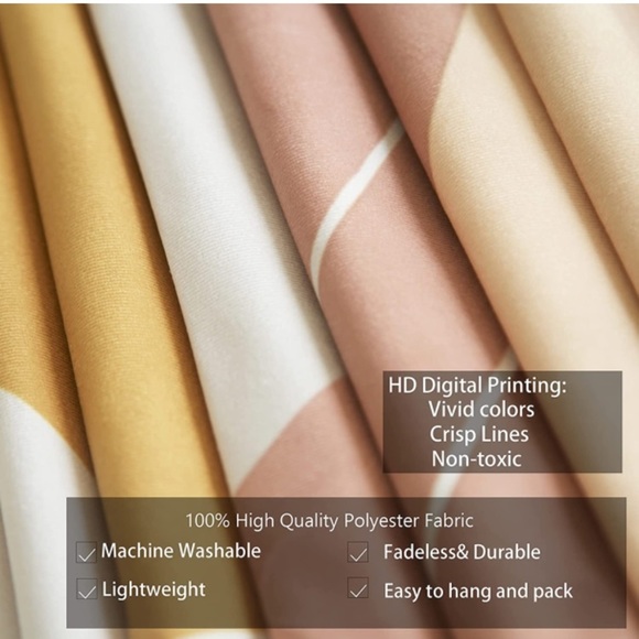 Neutral Minimalist Sunrise/Sunset Warm Colorful Festival Boho Tapestry/Wall Art - Picture 5 of 6